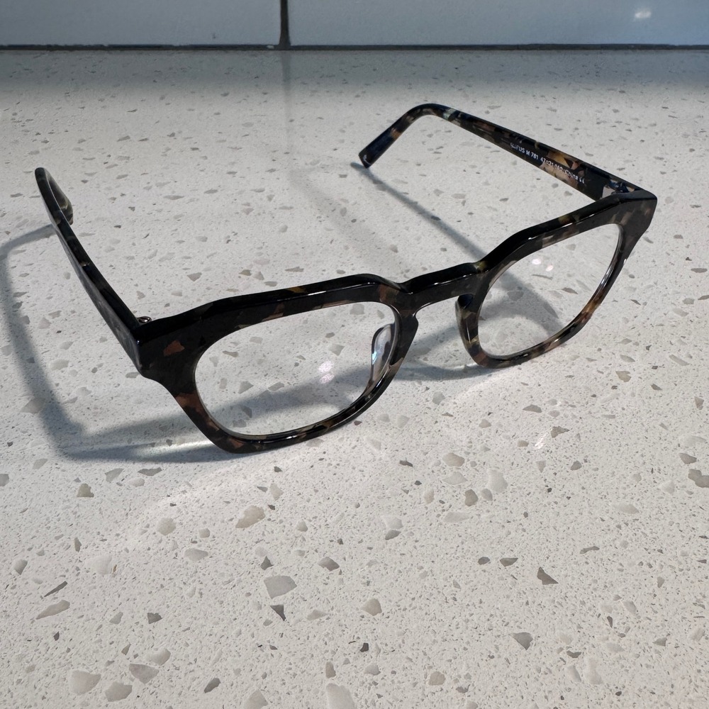 Warby Parker Rufus M 781 Tortoise Shell Geometric Square Eyeglasses Frames